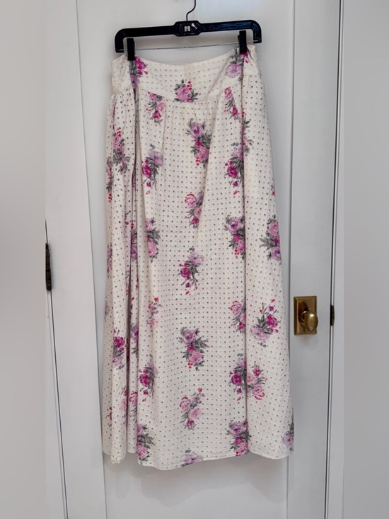 LoveShackFancy Dresses & Skirts - LoveShackFancy Cream Floral Maxi Skirt